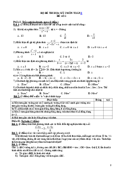 38 đề kiểm tra môn Toán lớp 8 học kì 2 (Có đáp án)