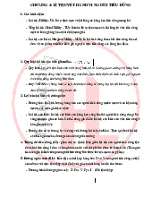 Tóm Tắt Lý Thuyết Chương 4, 5 và 6 môn Kinh tế vi mô | Trường Đại học Kinh Tế Quốc Dân