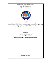 Quan điểm của Hồ Chí Minh về con người và phát huy nhân tố con người trong sự nghiệp xây dựng chủ nghĩa xã hội của Đảng ta | Bài thảo luận triết học Mác Lênin