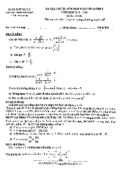 Đề thi thử Toán tuyển sinh lớp 10 năm 2019 – 2020 trường Hồng Hà – Hà Nội