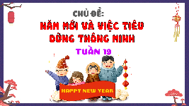 Giáo án điện tử Hoạt động trải nghiệm 3 Tuần 19 Chân trời sáng tạo: Năm mới và việc tiêu dùng thông minh