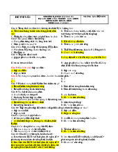 Đề cương môn vật lý- Trường Đại học bách khoa - Đại học đà nẵng.