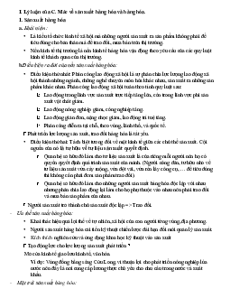 Đề cương ôn tập học phần kinh tế chính trị Mác - Lênin