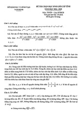 Đề chọn học sinh giỏi tỉnh Toán 8 năm 2024 – 2025 sở GD&ĐT Nam Định