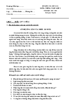 Bộ đề thi học kì 2 môn Tiếng Việt 3 năm 2022 - 2023 (Đề 4) | Kết nối tri thức
