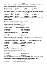 Bộ 20 đề Tiếng anh ôn thi vào 10 năm học 2025-2026 có đáp án