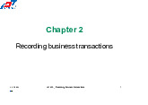 Recording business transactionsc - Nguyên Lý Kế Toán | Trường Đại học Tôn Đức Thắng