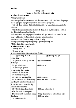 Giáo án Tiếng Việt lớp 4 Tuần 9 | Kết nối tri thức