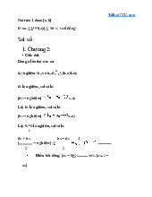 T217 Tổng hợp công thức sai số môn phương pháp tính - UET. T217 Tổng hợp công thức sai số môn phương pháp tính - UET
