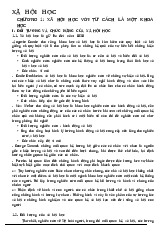 Đề cương môn Xã hội học đại cương    - trường đại học Khoa học xã hội và nhân văn – Đại học quốc gia Thành phố Hồ Chí Minh.