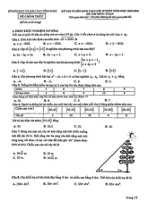 Đề tuyển sinh lớp 10 môn Toán năm 2025 – 2026 sở GD&ĐT Vĩnh Phúc