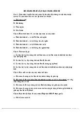 Đề cương môn Pháp luật đại cương - Trường Đại học Văn Hiến.
