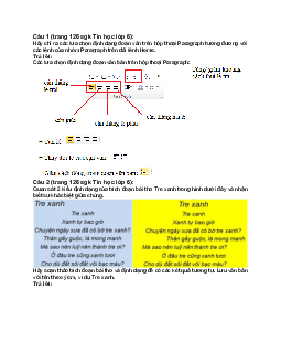 Giải bài tập SGK Tin học 6 bài 17  | Chân trời sáng tạo