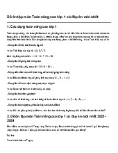 Đề ôn tập môn Toán nâng cao lớp 1 có đáp án mới nhất