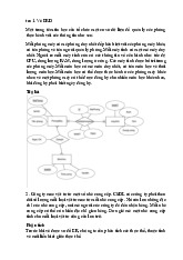 Giáo trình Thiết kế mô hình ERD môn Hệ thống thông tin | Trường Đại học Kinh Doanh và Công Nghệ Hà Nội