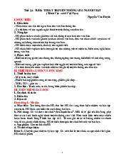 TIẾT 3,4: NGHỆ THUẬT TRUYỀN THỐNG CỦA NGƯỜI VIỆT TRONG VĂN HÓA