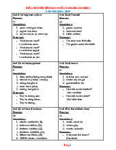 Đề Cương Ôn Tập Cuối Học Kỳ 2 Tiếng Anh Lớp 2 Global Success 2024-2025