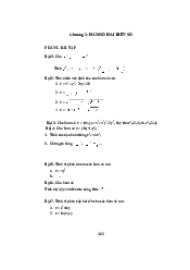 Chương 2: Hàm số hai biến số  - Toán cao cấp | Trường đại học Lao động - Xã hội
