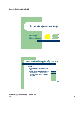 Chương 3: Stack và Queue | Cấu trúc dữ liệu và giải thuật - Cấu trúc dữ liệu | Đại học Bách Khoa - Đại học Đà Nẵng