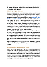 Sĩ quan chính trị giữ chức vụ gì trong Quân đội nhân dân Việt Nam?