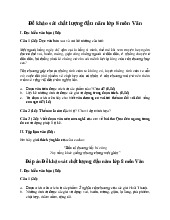 Đề khảo sát chất lượng đầu năm môn Văn lớp 8 năm 2025 (Đề 2)