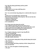 Trắc nghiệm Quản trị thương hiệu | Đại học Thương Mại