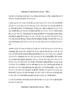 Viết văn bản nghị luận về một tác phẩm văn học (kịch bản văn học) hoặc tác phẩm nghệ thuật (bộ phim) | Soạn văn 11 Chân trời sáng tạo