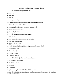 Tổng hợp bài tập trắc nghiệm Kinh tế vĩ mô