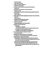 Triết học Mác: Chương trình ôn tập kì thi cuối kỳ (PHI101)