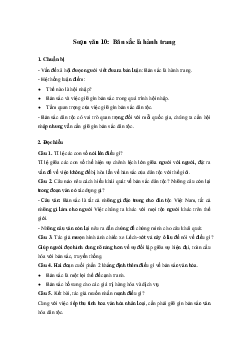 Soạn bài Bản sắc là hành trang - Cánh diều 10