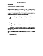 BÀI TOÁN VẬN TẢI - Bài Tập và Các Giải Thuyết Cơ Bản