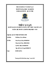 Tiểu luận Đường lối xây dựng hệ thống chính trị Việt Nam | Môn Lịch sử Đảng - Đại học Gia Định