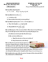 Bộ 50 Đề Ôn Thi Học Kỳ 2 Toán 9 Cấu Trúc Mới 2025-2026 Có Lời Giải