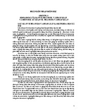 Giáo trình Lý luận về Nhà Nước và Pháp Luật - Chương 1