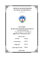 Phân Tích Chuỗi Cung Ứng Vinfast | Môn Quản trị chuỗi cung ứng quốc tế - Đại học Kinh Tế Quốc Dân