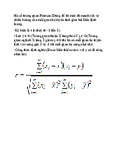 Hệ số tương quan Pearson
