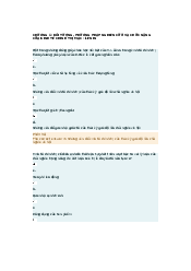 Chương 1 trắc nghiệm môn Kinh tế chính trị Mác - Lênin | Trường Đại học Mở Thành phố Hồ Chí Minh