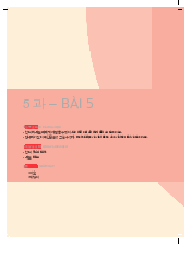 Bài giảng luyện tập bài 5 - Hàn Quốc Học | Trường Đại học Ngoại ngữ, Đại học Quốc gia Hà Nội