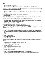 Câu hỏi ôn tập về Tín dụng và LC môn Thanh toán quốc tế | Đại học Kinh tế Quốc Dân