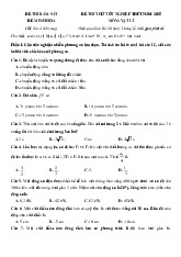 Đề thi thử tốt nghiệp THPT 2025 môn Vật lí bám sát đề minh họa - Đề 15