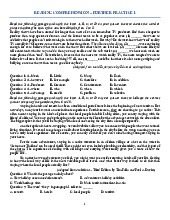 Reading Comprehension - Furhter Practice 1 - Tiếng Anh 10