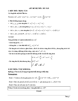 Tài liệu chủ đề nhị thức Niu-tơn