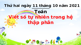 Giáo án điện tử Toán 1 Chân trời sáng tạo : luyện tập