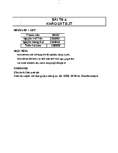 Bài 4 Khảo sát BJT - Vật lí bán dẫn | Trường Đại học Bách khoa Thành phố Hồ Chí Minh