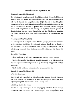 Tóm tắt Xúy Vân giả dại Ngữ Văn 10 Cánh diều