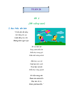 Bài tập cuối tuần lớp 3 môn Tiếng Việt Cánh diều - Tuần 26 (Nâng cao)