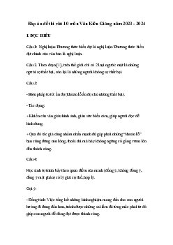 Đề thi vào 10 môn Ngữ văn năm 2023 - 2024 sở GD&ĐT Kiên Giang