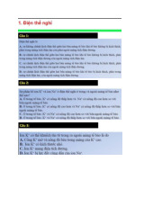 Tuyển tập trắc nghiệm môn Sinh Lý học - Đại học Y dược Thành phố Hồ Chí Minh