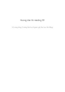 Hướng dẫn thi reading B1