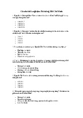 TOP 100 câu trắc nghiệm Tư tưởng Hồ Chí Minh / Trường Đại học Kinh tế - Tài chính Thành phố Hồ Chí Minh